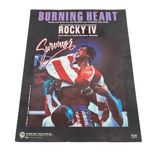 Burning Heart Survivor Sheet Music Rocky IV Soundtrack 1985 Sylvester Stallone